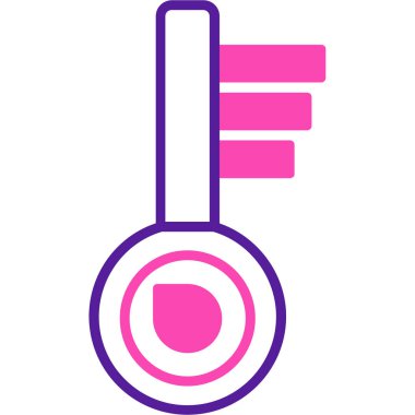 Termometre. Web simgesi basit illüstrasyon