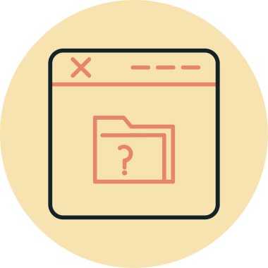 tarayıcı simgesi, vektör illüstrasyonu