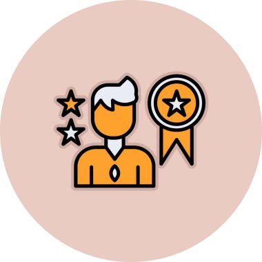 Rozet. Web simgesi basit tasarım