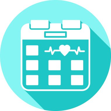 Takvim simgesi vektör illüstrasyonu