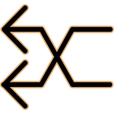 Ok simgesi. Ağ için yön vektör sembolünün basit çizimi