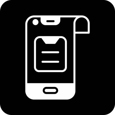 Cep telefonu. Web simgesi basit illüstrasyon