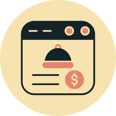 para düz simgesi, vektör illüstrasyonu