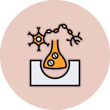 Bir kimyasal simgenin vektör illüstrasyonu