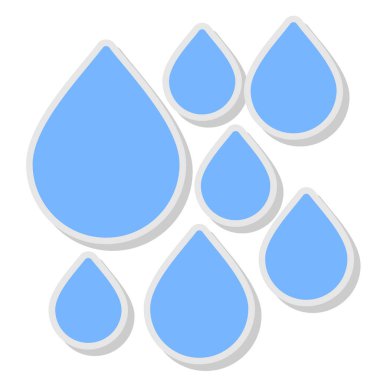 su damlası vektör simgesi