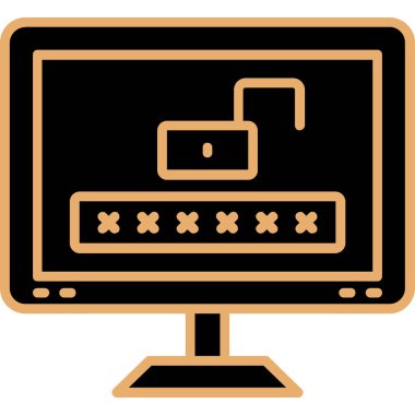 Bilgisayar. Web simgesi basit illüstrasyon