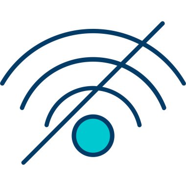 kablosuz sinyal izole vektör simgesi kolayca değiştirebilir ya da düzenleyebilir