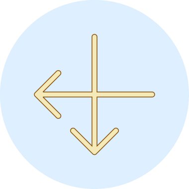 Modern bir simgenin vektör illüstrasyonu