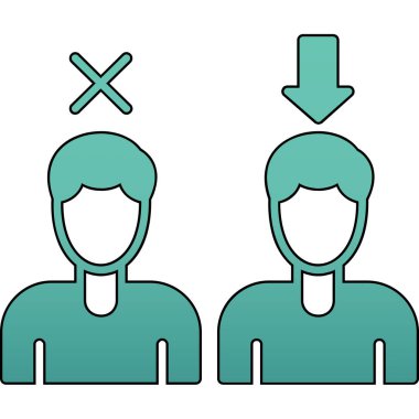 İnsan simgesinin vektör illüstrasyonu