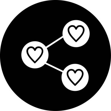 Aşk simgesinin vektör illüstrasyonu