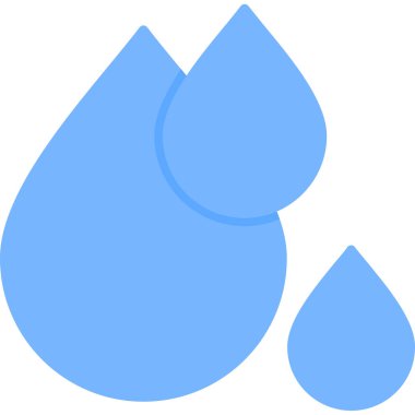 Su damlaları ikon. vektör illüstrasyonu