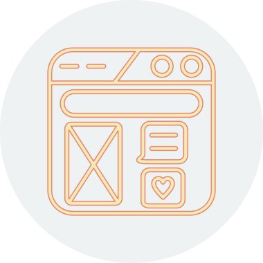 mutfak fırın simge vektör çizim