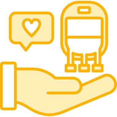 aşk el simgesi, vektör, illüstrasyon