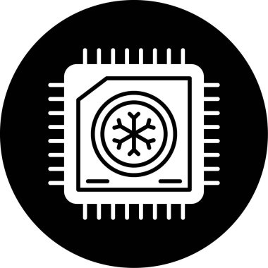 İşlemci. Web simgesi basit illüstrasyon