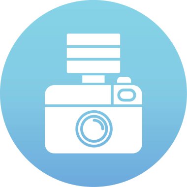 Kamera. Web simgesi basit illüstrasyon