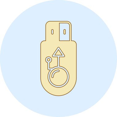 usb anahtar vektör çizimi