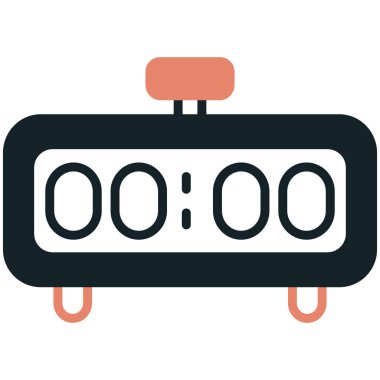 Bir zamanlayıcı simgesinin vektör çizimi