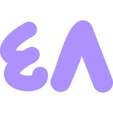 vektör el alfabe harfini çizdi.