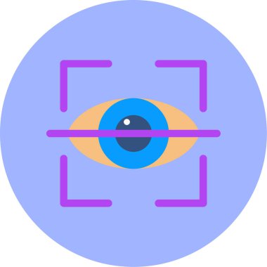 Göz simgesi vektör illüstrasyonu