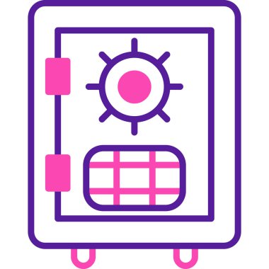 Bir araba simgesinin vektör illüstrasyonu