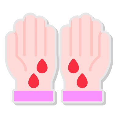 Kan bağışı kutsal kişilerin resmi, vektör çizim