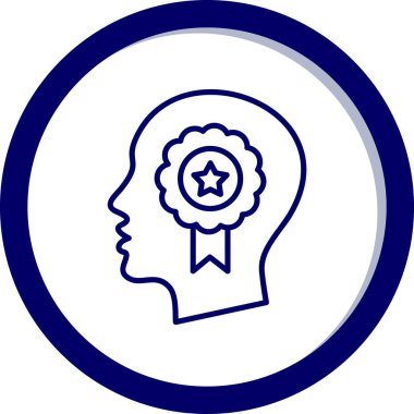 Baş simge vektör çizim