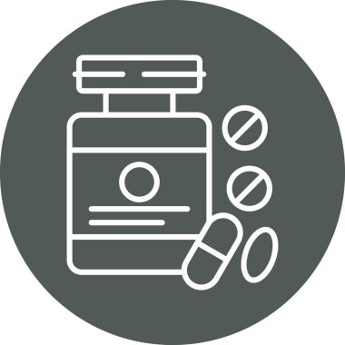 İlaç simgesinin vektör illüstrasyonu