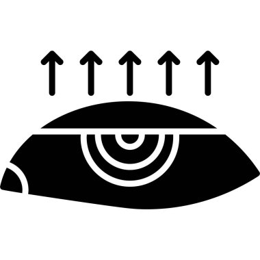 Oklu göz. vektör illüstrasyonu