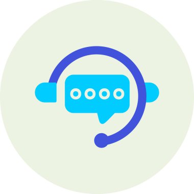 Sohbet simgesi, vektör çizimi