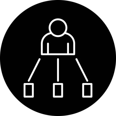 trend biçimi izole edilmiş arkaplanda kullanıcı simgesi