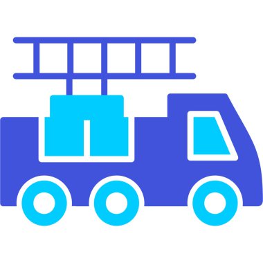 Kamyon. Web simgesi basit illüstrasyon