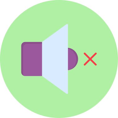 ses hoparlörü simgesini düz biçiminde kapat