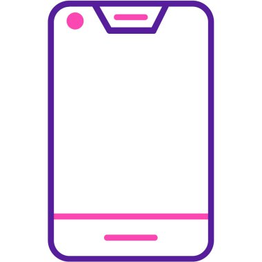 akıllı telefon simgesi vektör illüstrasyonu