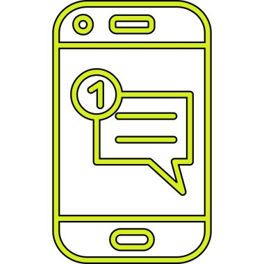 Sohbet simgesi, vektör çizimi