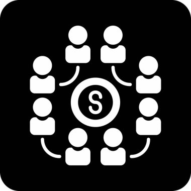 İnsan simgesinin vektör illüstrasyonu