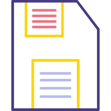 Dosya. Web simgesi basit illüstrasyon