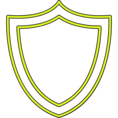 kalkan ikon vektör illüstrasyonu