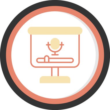 Dizüstü bilgisayar simgesi olan bir adamın vektör çizimi