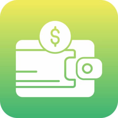 kişisel ve ticari kullanım için para vektörü simgesi simgesi vektör çizimi..