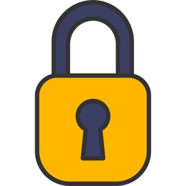 ikon vektör illüstrasyonunu kilitle