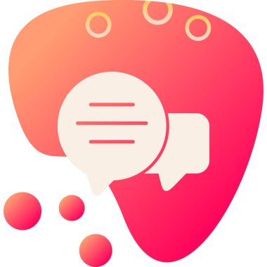 konuşma kabarcığı vektör çizimi