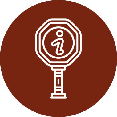 Eşsiz konum vektör simgesi