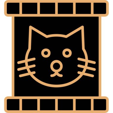 Hayvan ikonu. Basit resimleme