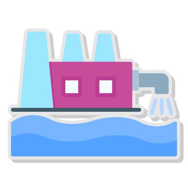 taslak biçiminde su endüstrisi simgesi oluşturma