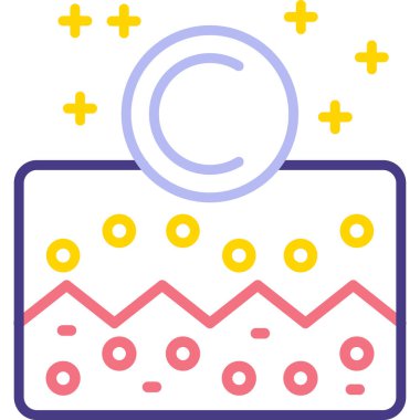 Basit vektör simgesi, tıbbın çizimi