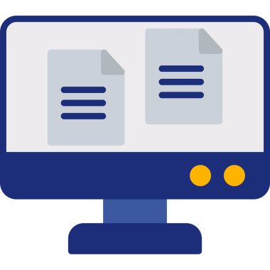 Bilgisayar. Web simgesi basit tasarım