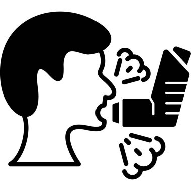 Beyaz arka planda megafonu olan bir adamın vektör çizimi