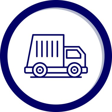 Kamyon. Web simgesi basit illüstrasyon