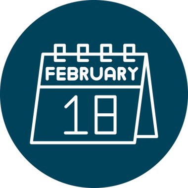 Şeffaf bir arkaplan üzerinde yılın tarihine sahip takvimin vektör simgesi