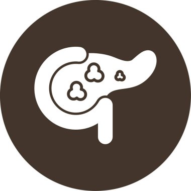 beyin organı ikonu vektör çizimi tasarımı